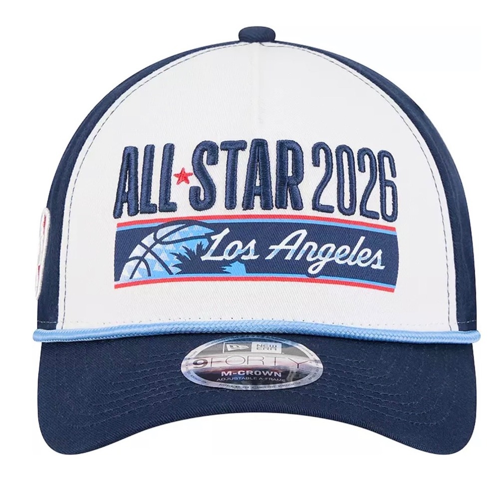 New Era NBA All-Star 2026 Los Angeles 9FORTY M-Crown Snapback Hat Navy White
